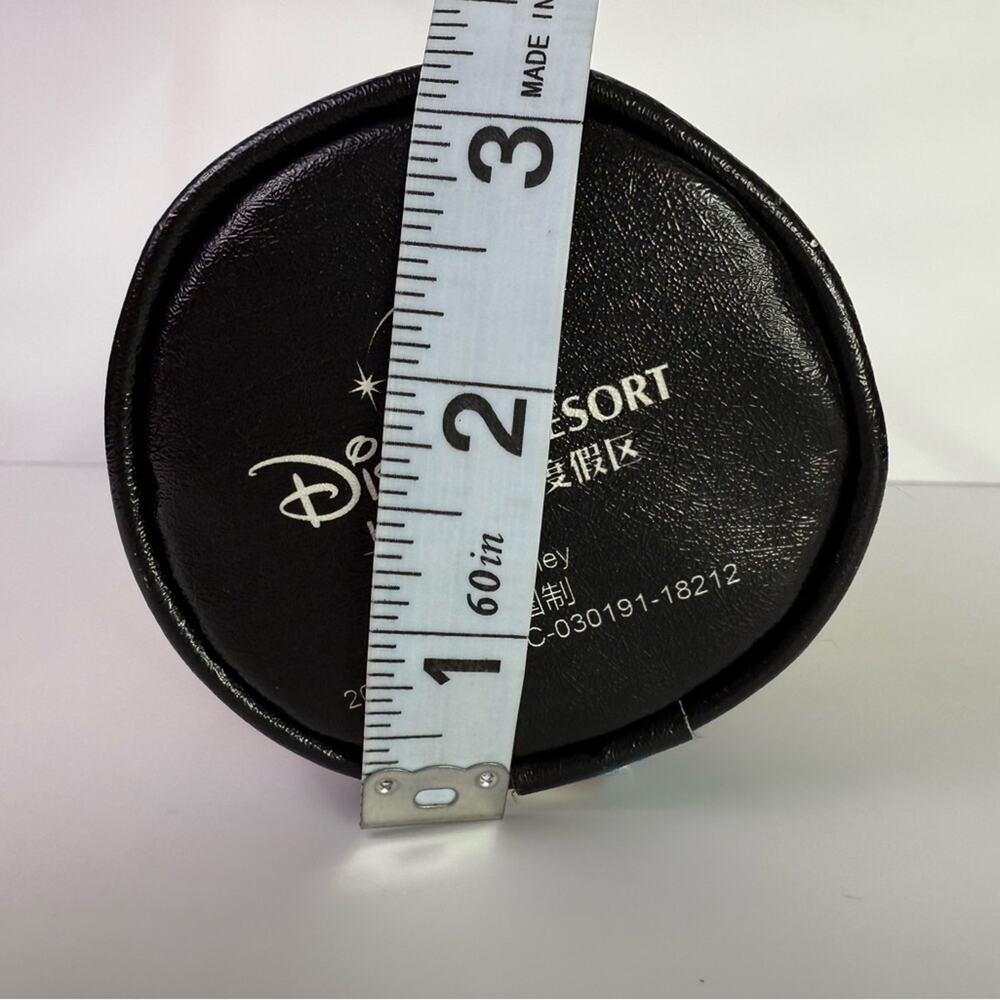 Shanghai Disney Resort Cylindrical Stationary Pencil Pouch/Makeup Bag 9”x3” - Picture 8 of 8